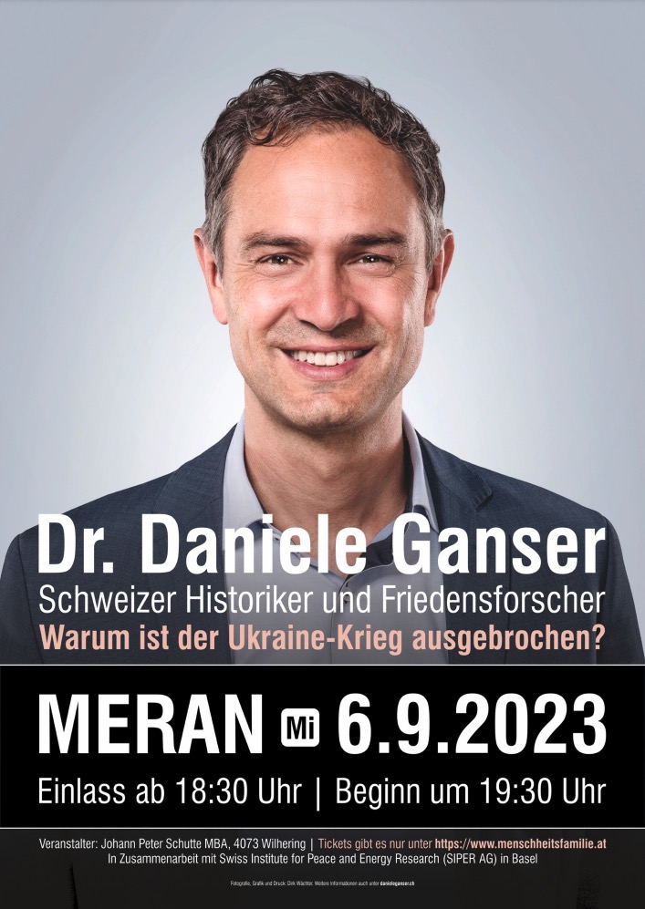 Daniele Ganser Meran 2023