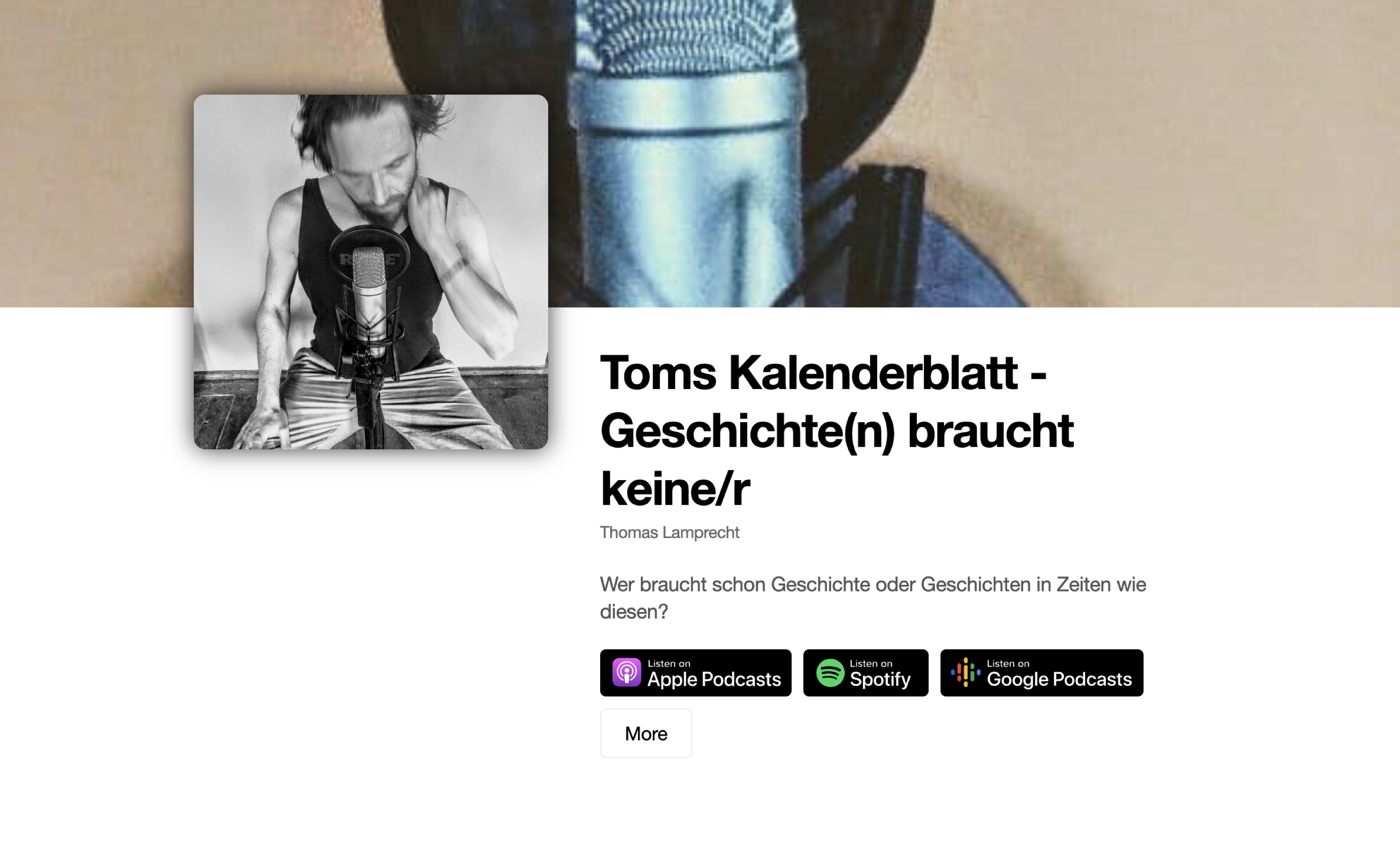 „Toms Kalenderblatt”: Der Podcast von Thomas Lamprecht