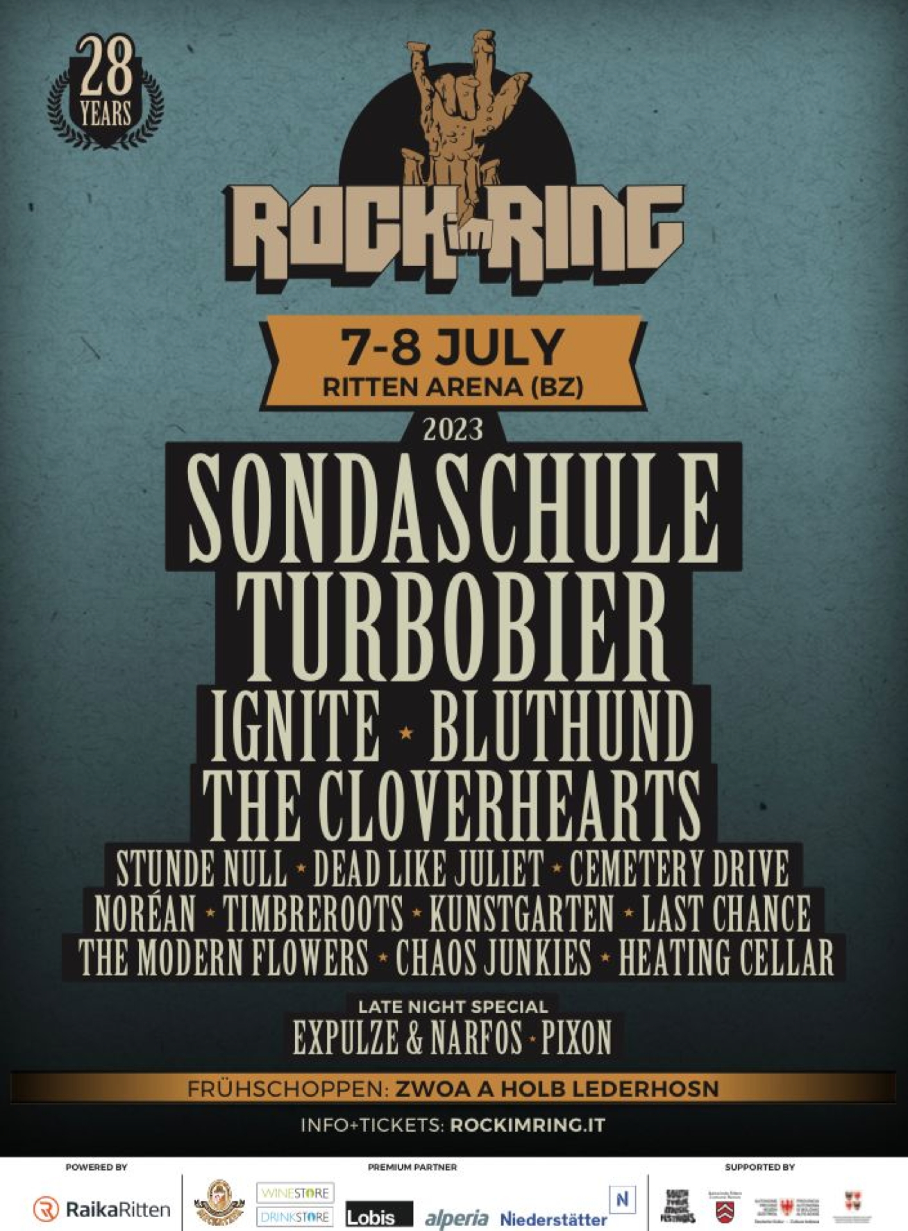 Seit wenigen Tagen online: Die Headliner der diesjährigen Auflage des „Rock im Ring”-Festivals in Klobenstein.