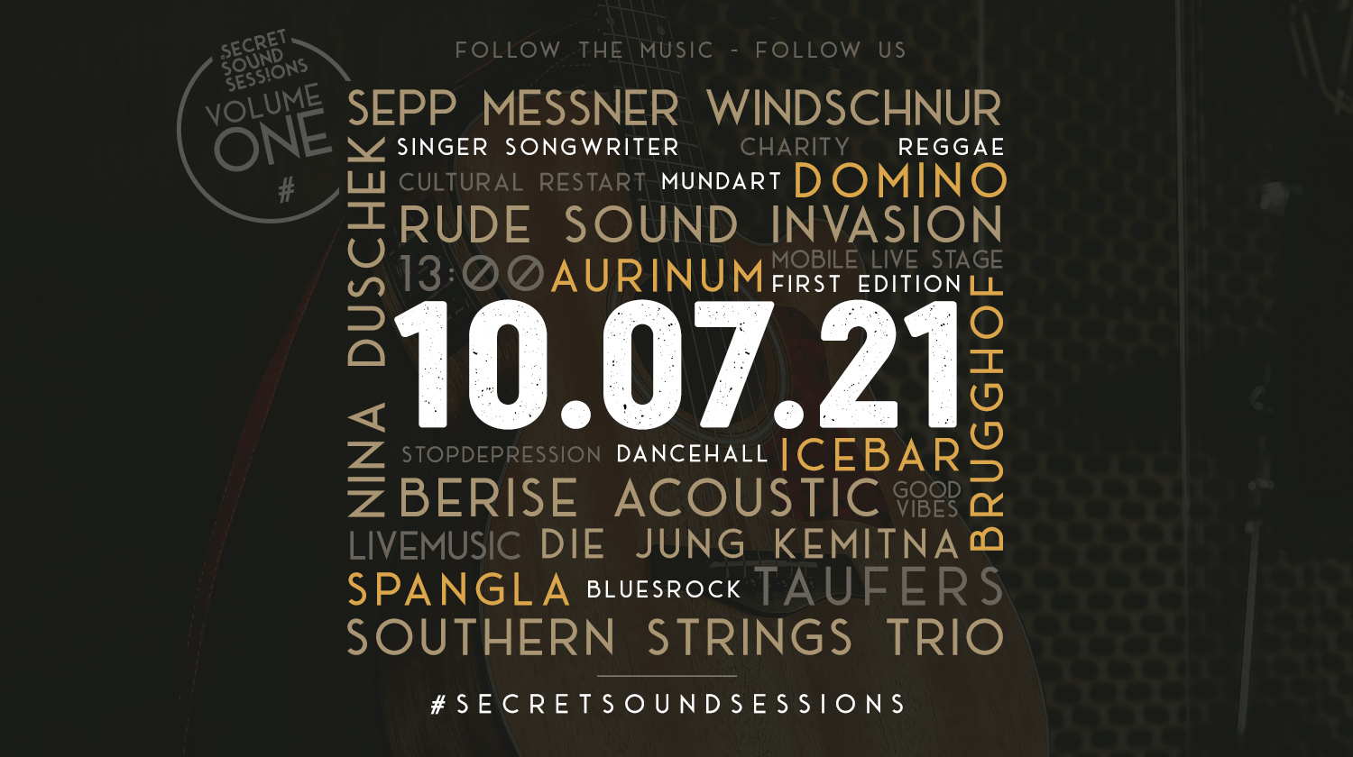 Die erste von vier geplanten Ausgaben der #secretsoundsessions in Sand in Taufers startet morgen, Samstag, 10. Juli 2021, 13 Uhr.