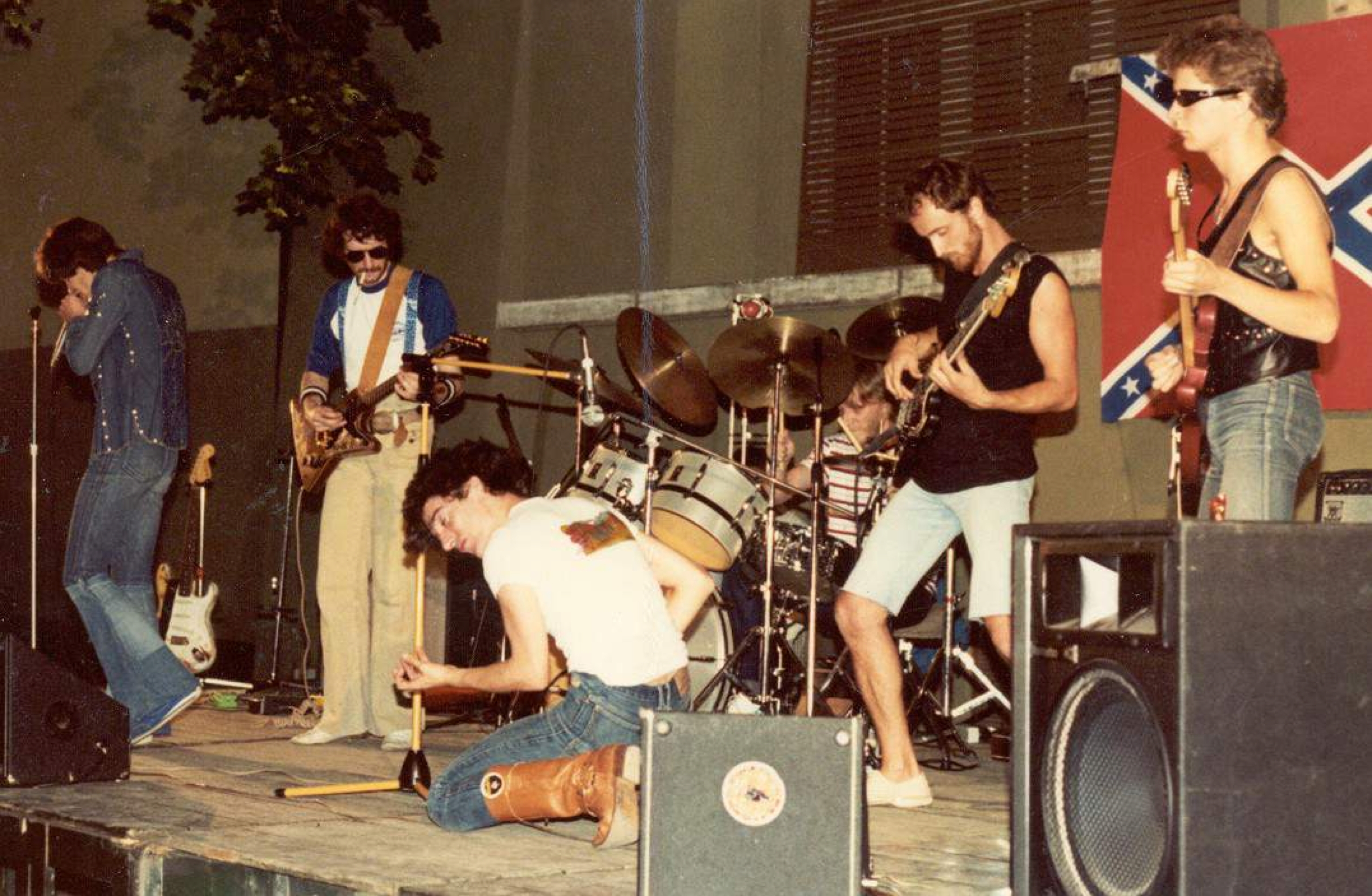 Das erste offizielle Livefoto der Band: Spolpo Blues Band im fernen 1981.