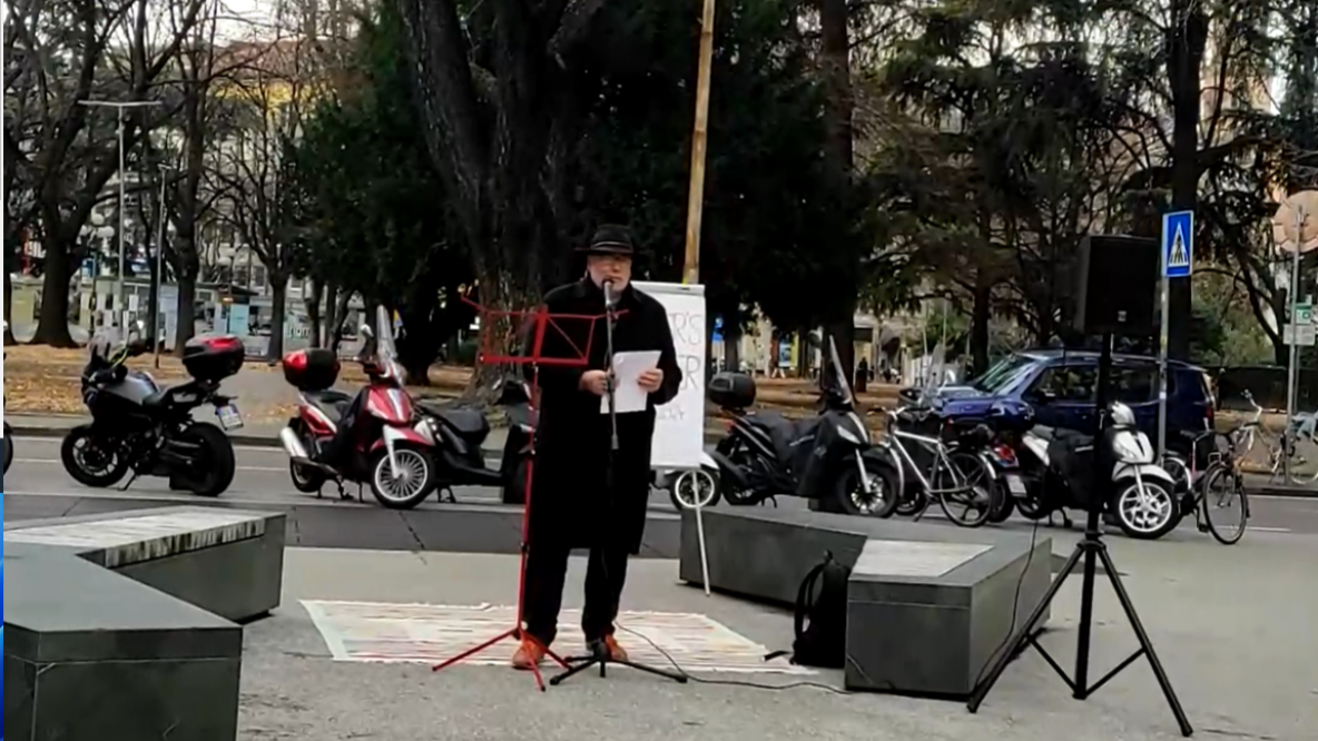 Rede Peter Aichner Speakers Corner 31.01.2024 in Bozen