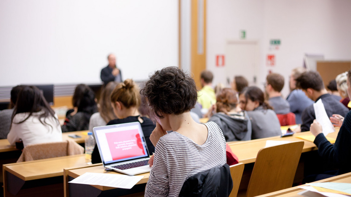 Una lezione della laurea magistrale in Accounting e Finanza.