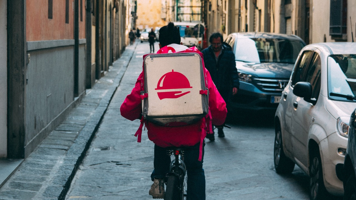 food delivery rider