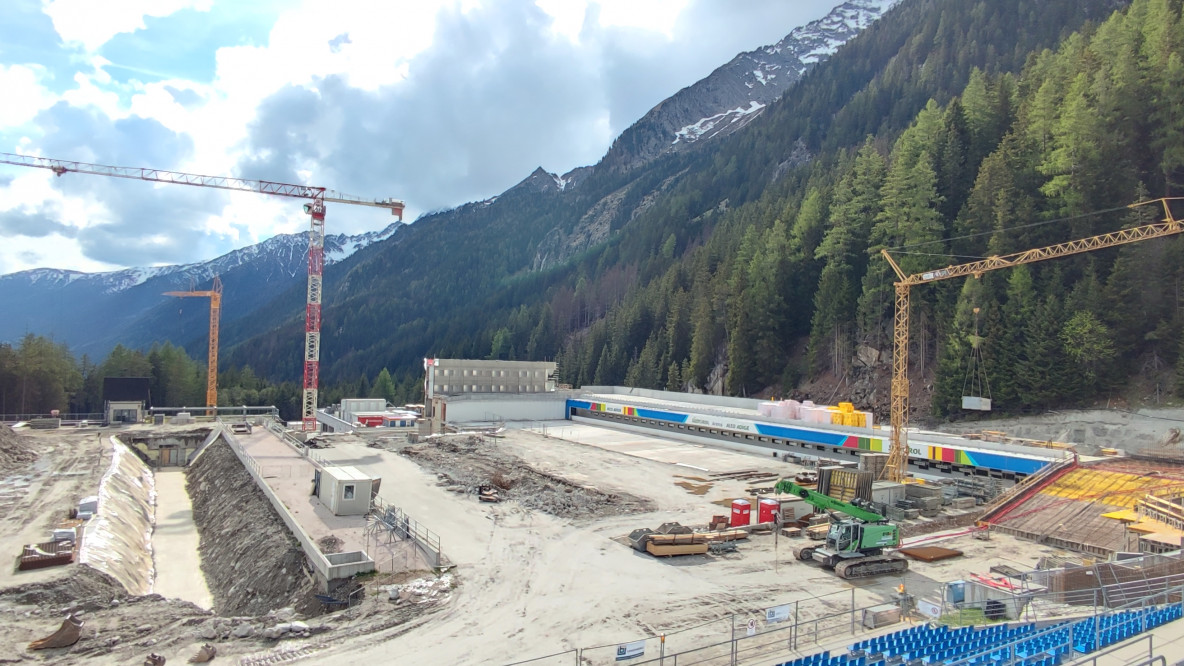 Baustelle, Biathlonzentrum Antholz