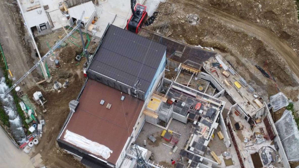 Baustelle Schnalstaler Bergbahnen Talstation