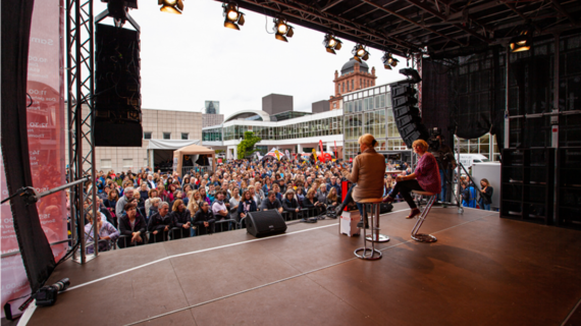 Bühne der Frankfurter Buchmesse