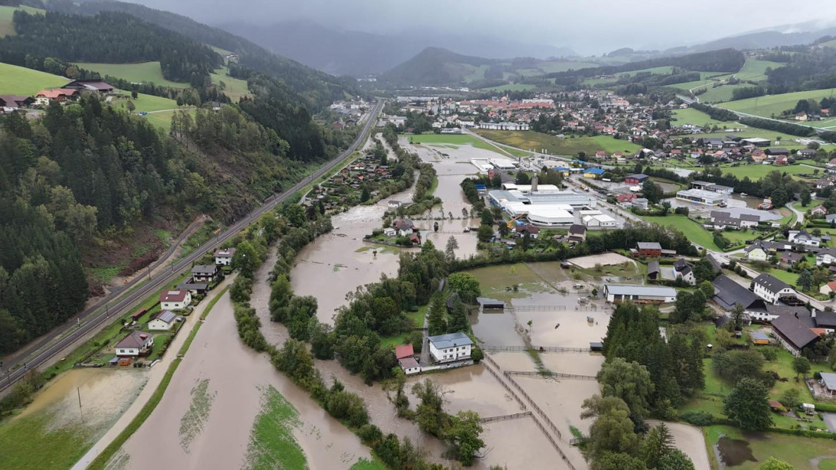 Hochwasser in Langenwang