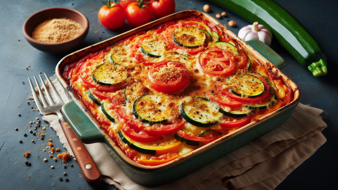 Tomaten-Zucchini-Auflauf