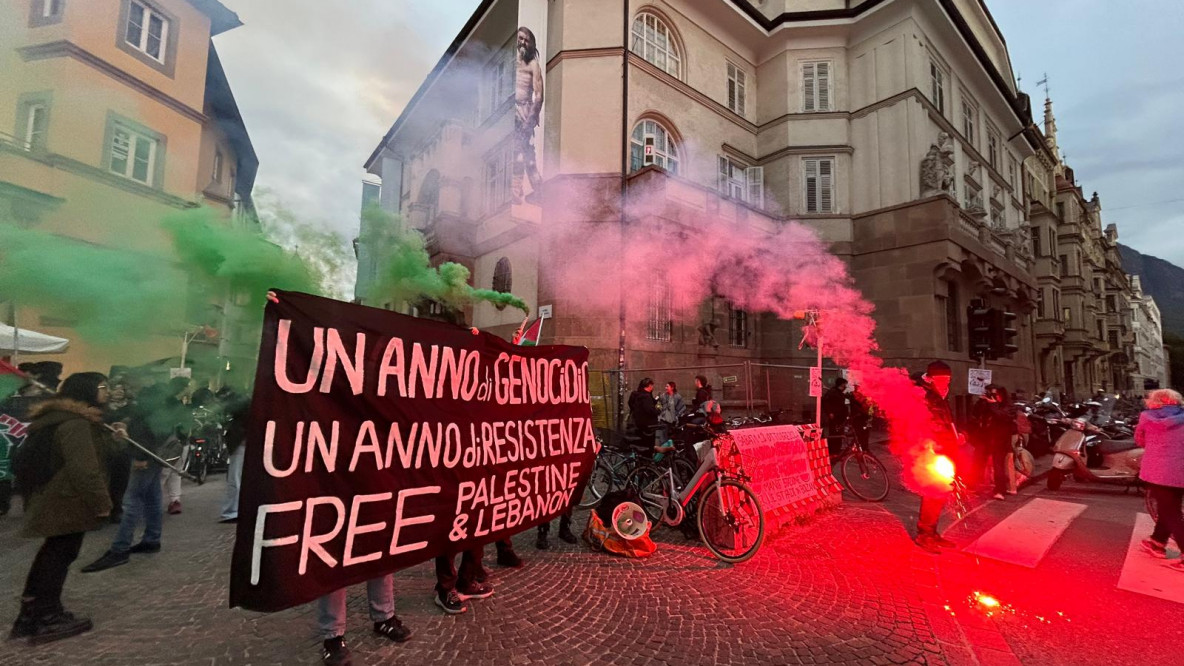 presidio pro palestina bolzano 