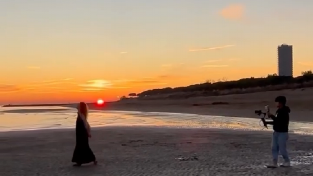 Valentina Videodreh zu „The Wave“, 2025.