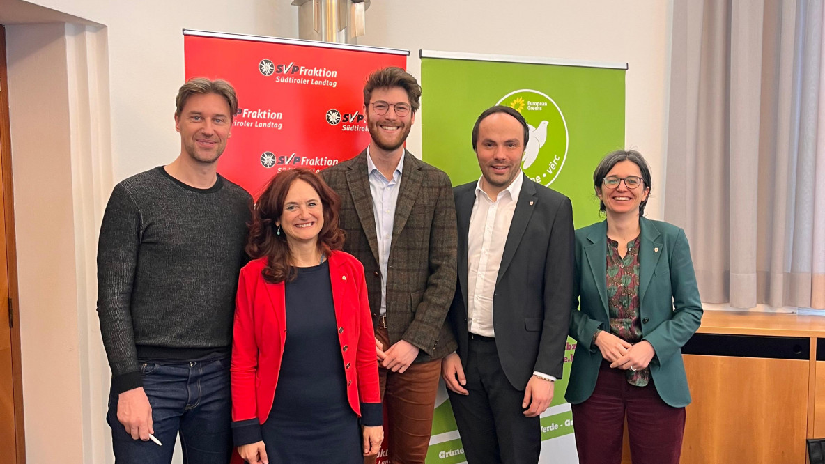 Peter Schorn, Brigitte Foppa, Zeno Oberkofler, Philipp Achammer, Madeleine Rohrer