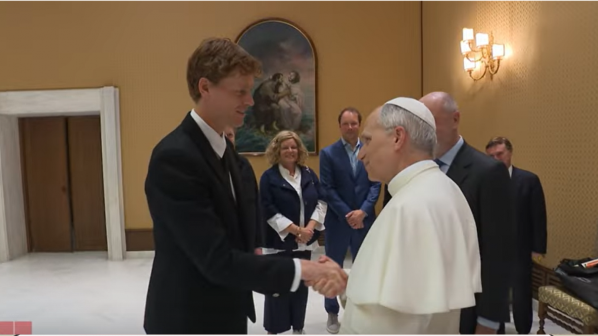 Sinner trifft Papst