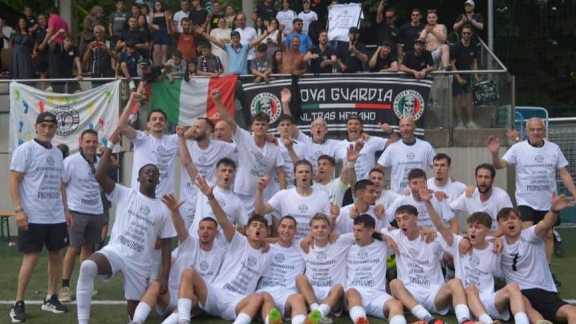 Olimpia Merano in festa per la promozione