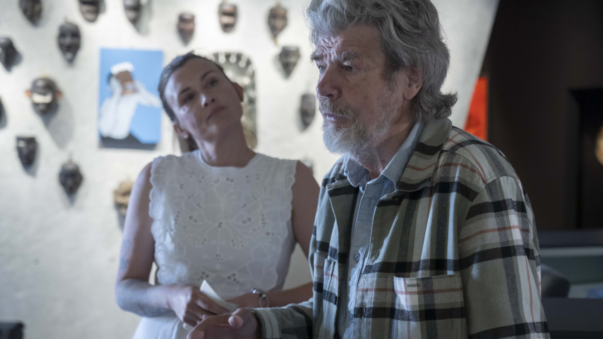 Reinhold Messner con la moglie Diane Schumacher