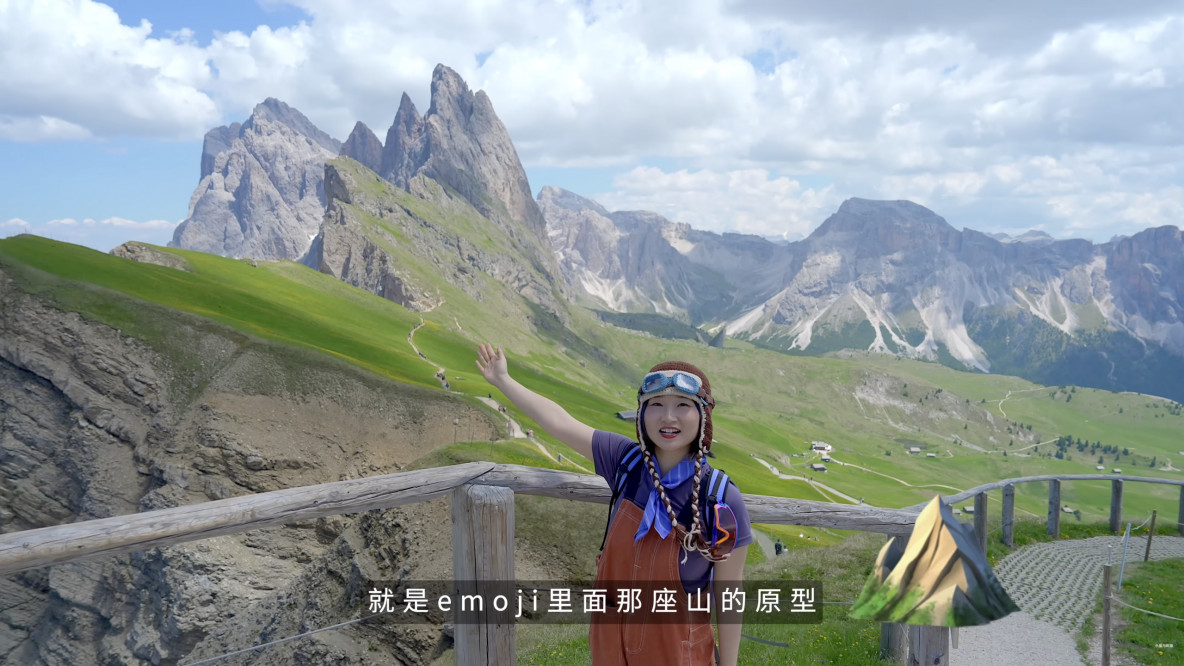 eine Reisebloggerin aus Hongkong steht vor der Seceda