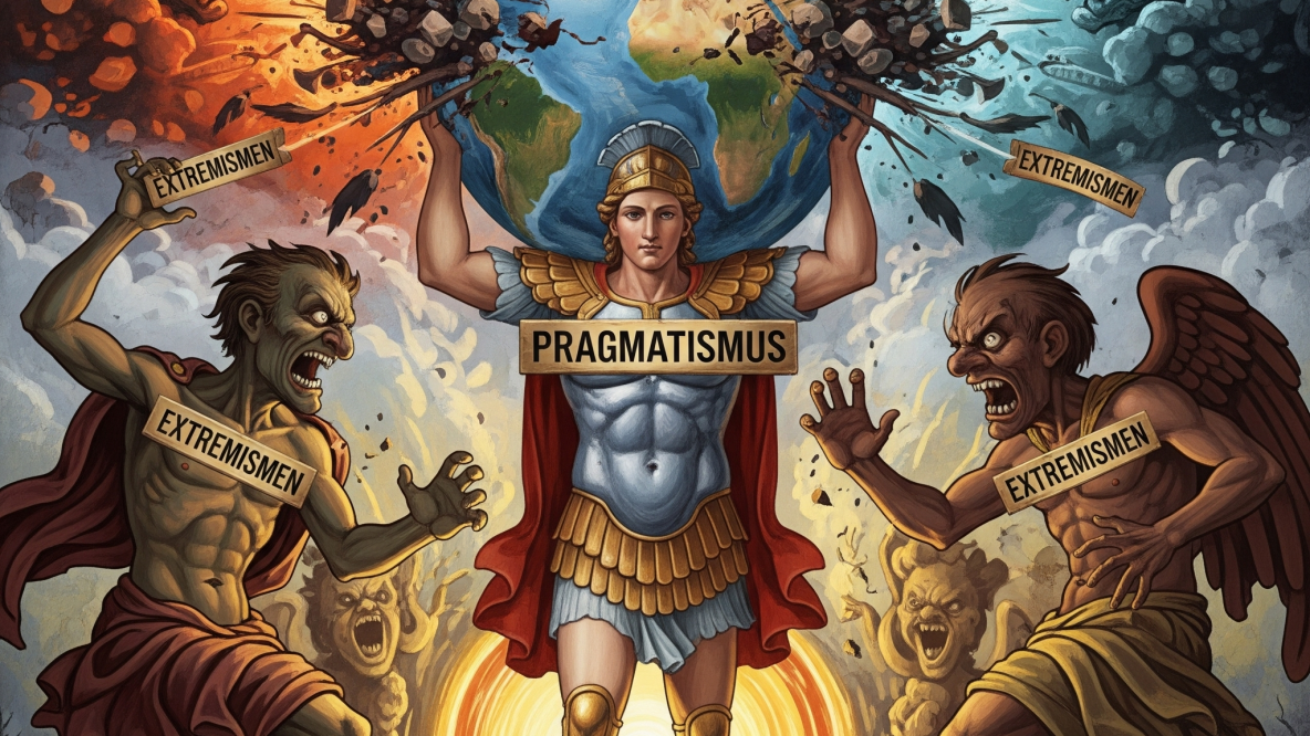 Pragmatismus verteidigt Welt gegen Extremismen