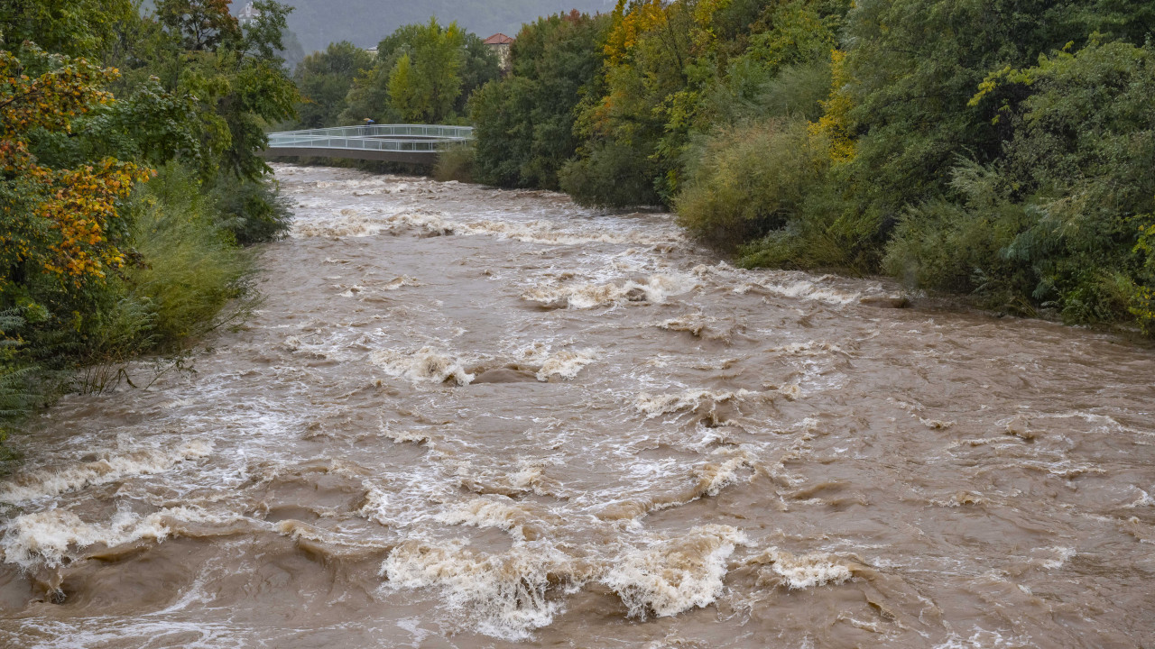 Talfer, Bozen, Hochwasser 2023