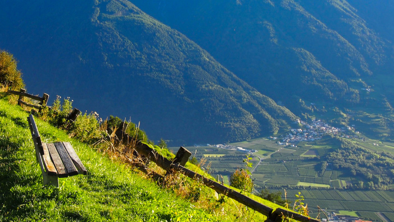 Blick übers Vinschgau