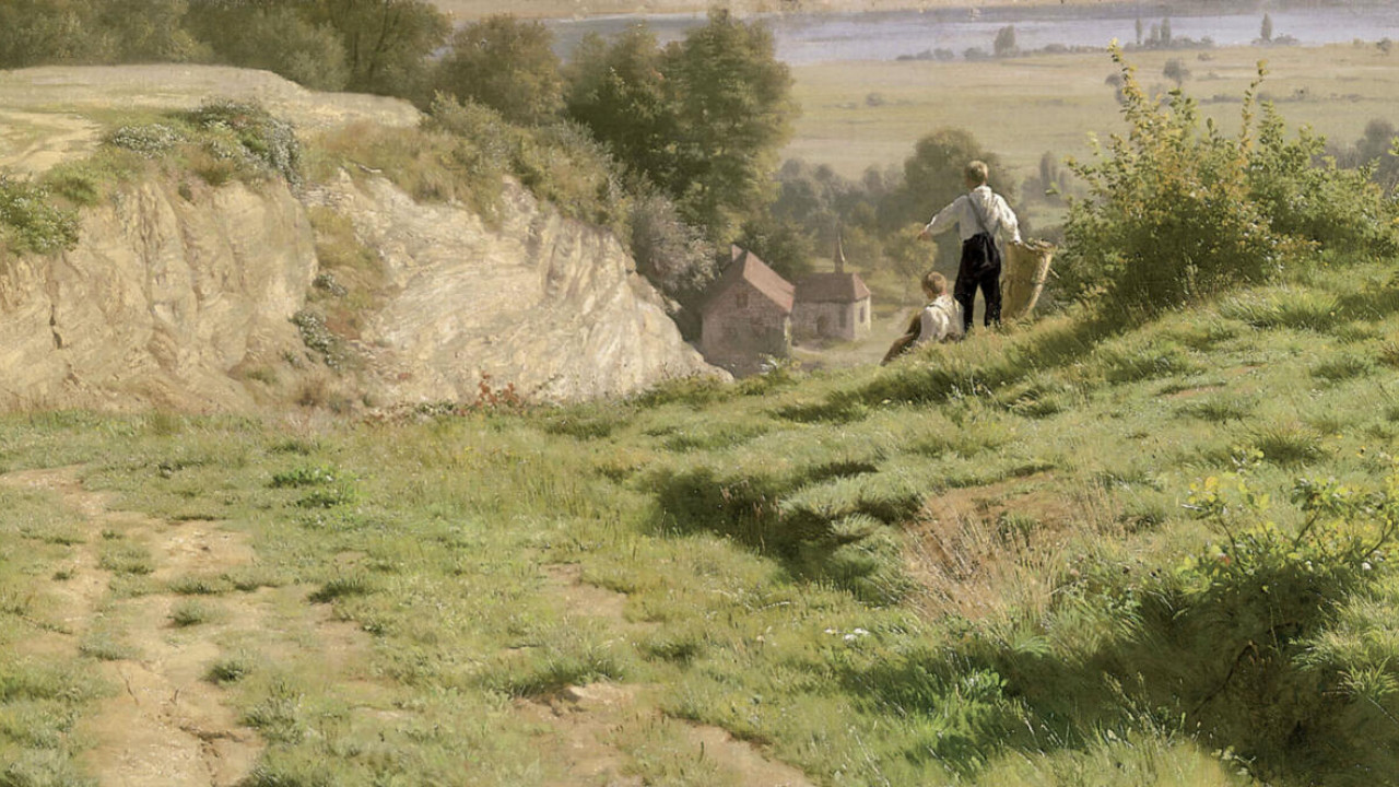 Robert Zünd, Blick auf die Kapelle am Rain, 1859, Kunstmuseum Luzern 