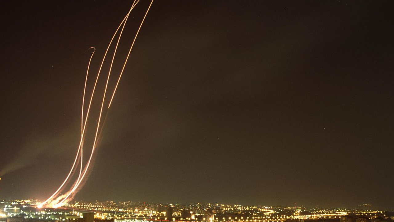 Der Himmel über Tel Aviv im Golfkrieg 1991