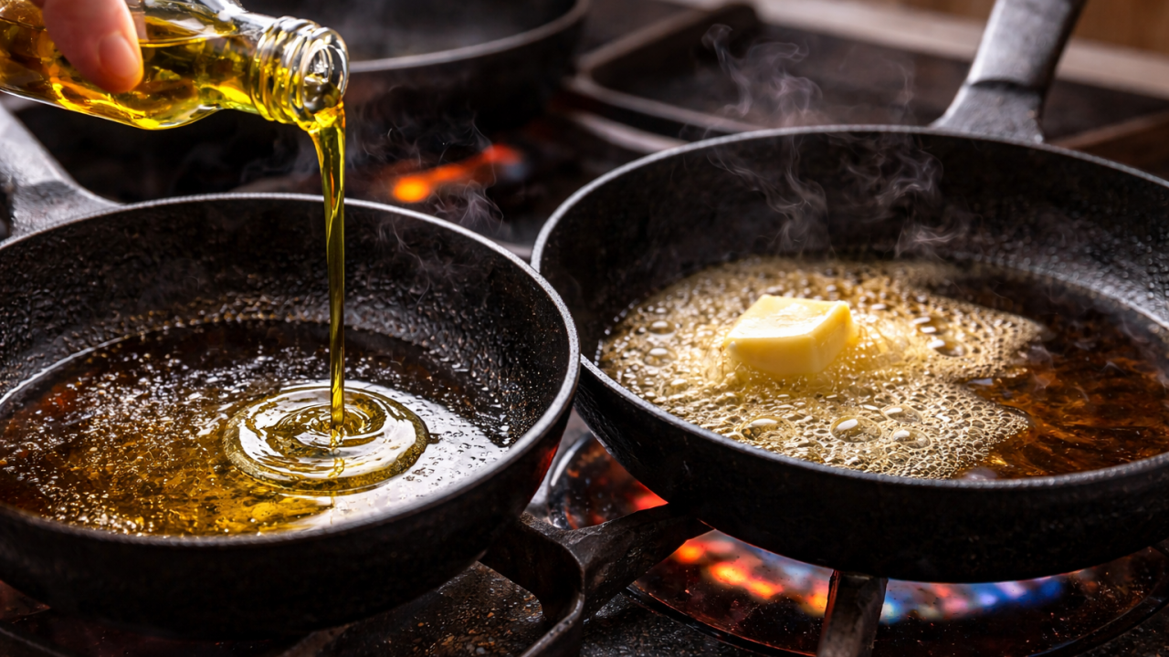 Öl oder Butter: Die Entscheidung beginnt hier