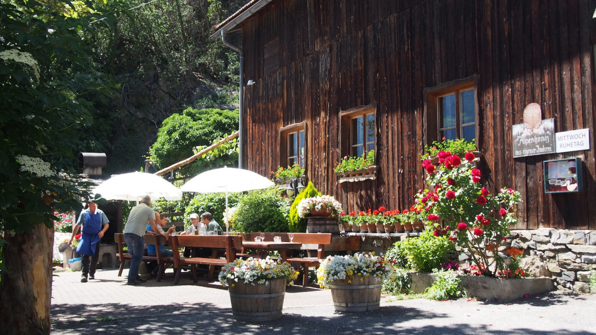 Der Gastgarten vom Weintal