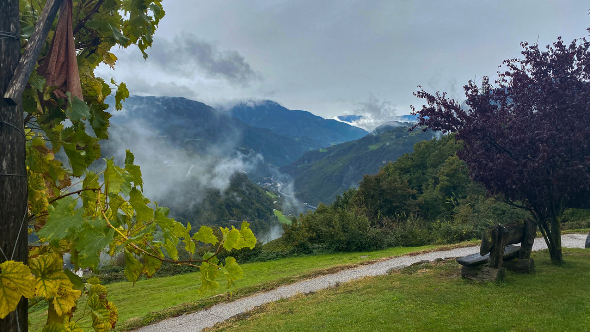 Blick übers Eisacktal in Richtung Süden