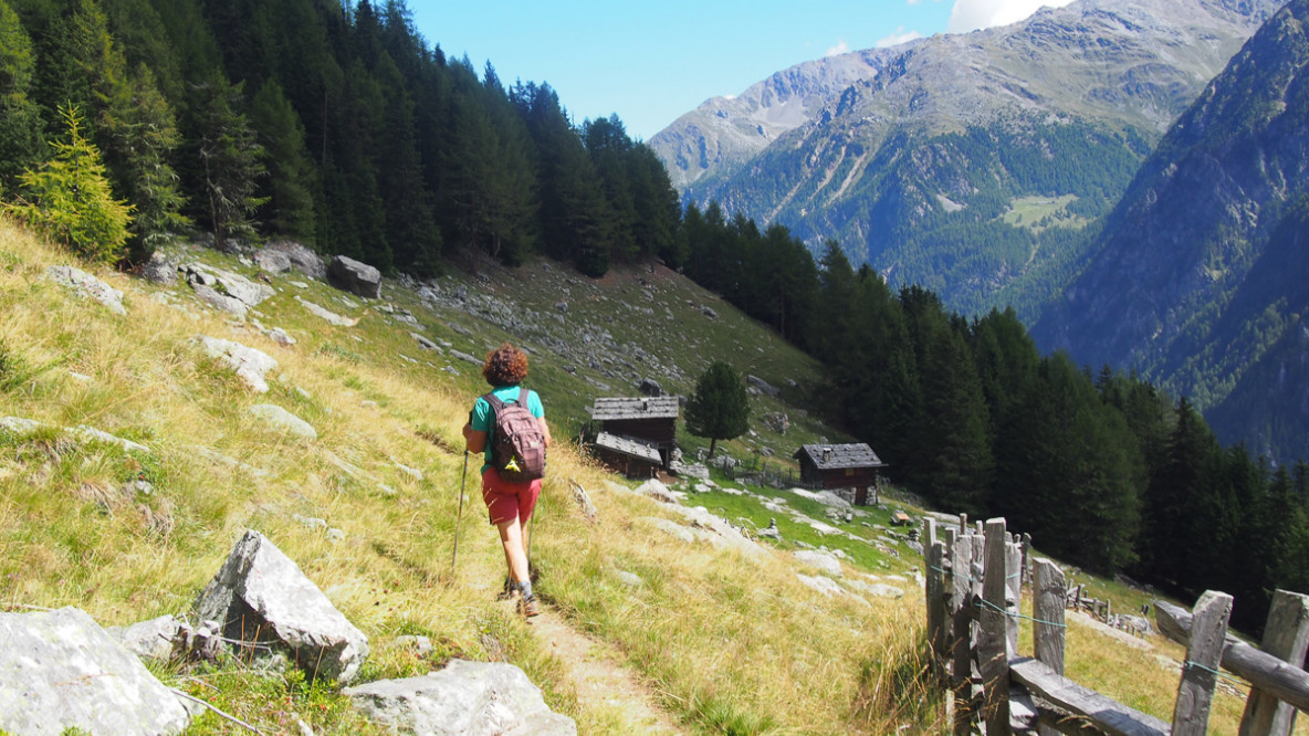 Wegabschnitt an der Schmuderalm