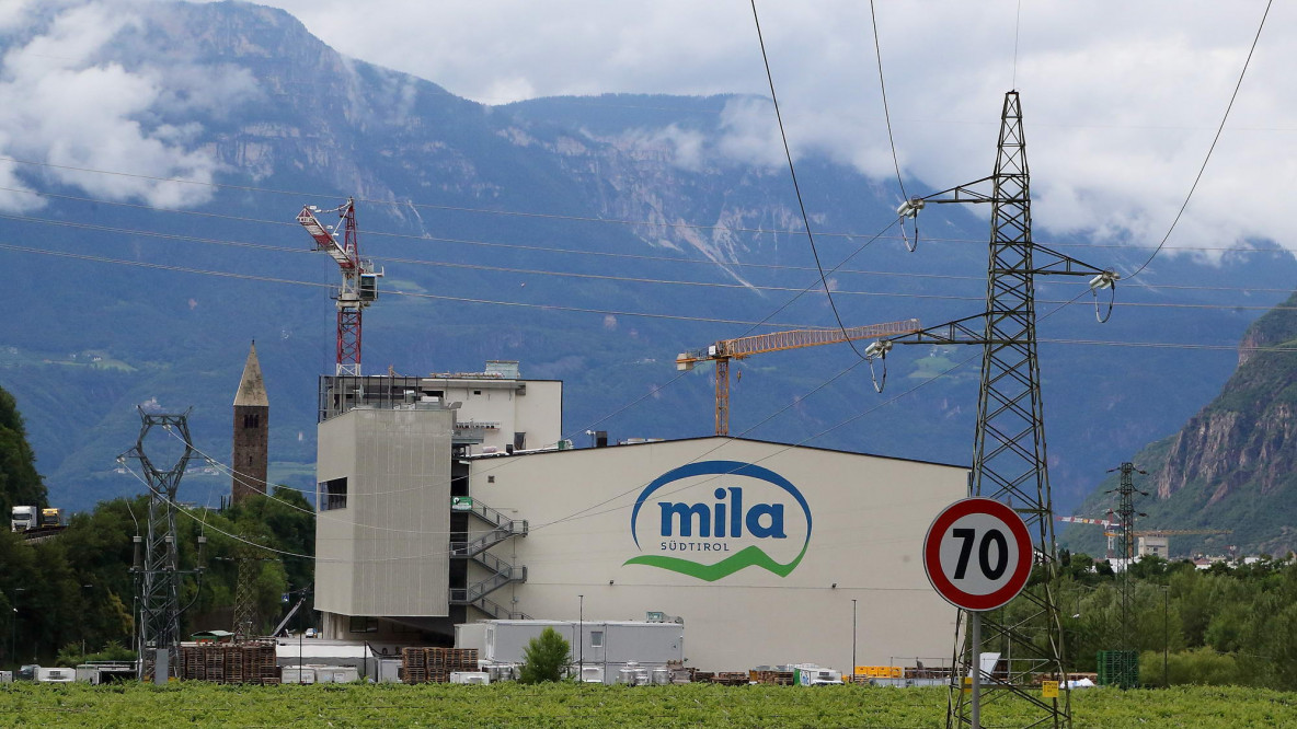 Lo stabilimento della Mila a Bolzano