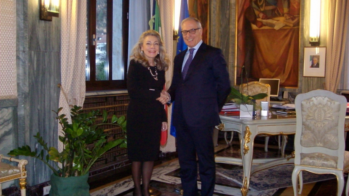 Elisabetta Margiacchi con Giuseppe Racca