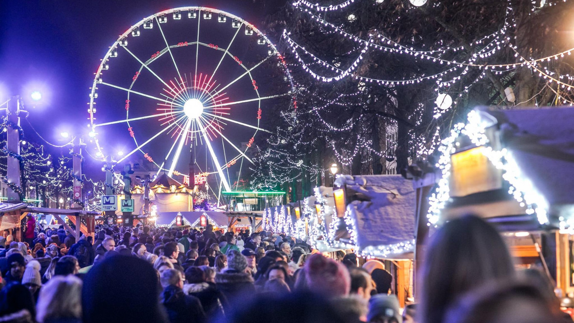 Riesenrad Weihnachtsmarkt Brüssel