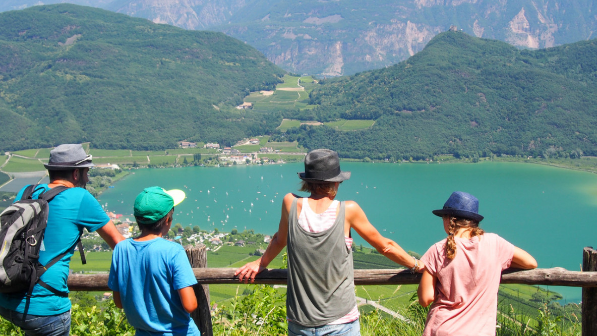 Blick auf den Kalterer See - Sommerfoto