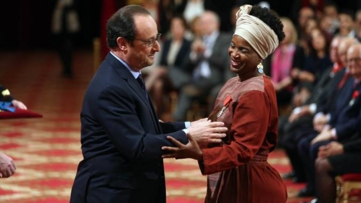 Chantal Loïal e François Hollande