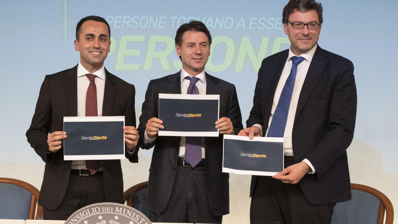 Luigi Di Maio, Giuseppe Conte, Giorgetti