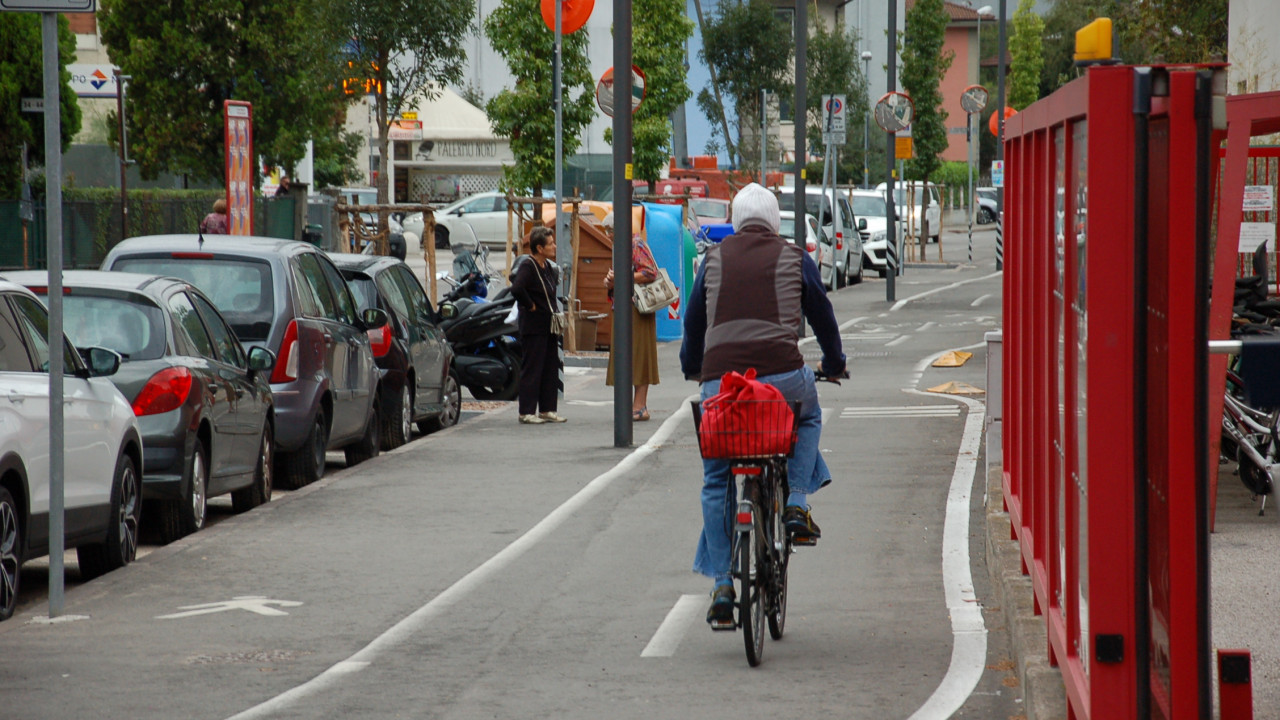 ciclabile via Santa Geltrude