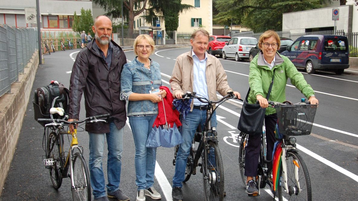 ciclabile via Santa Geltrude