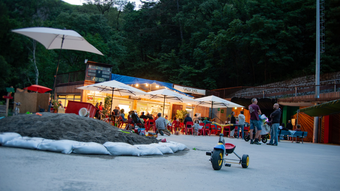 Die Gaudi Bar in der Gaulschlucht von Lana.