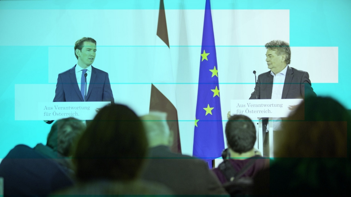 Sebastian Kurz und Werner Kogler