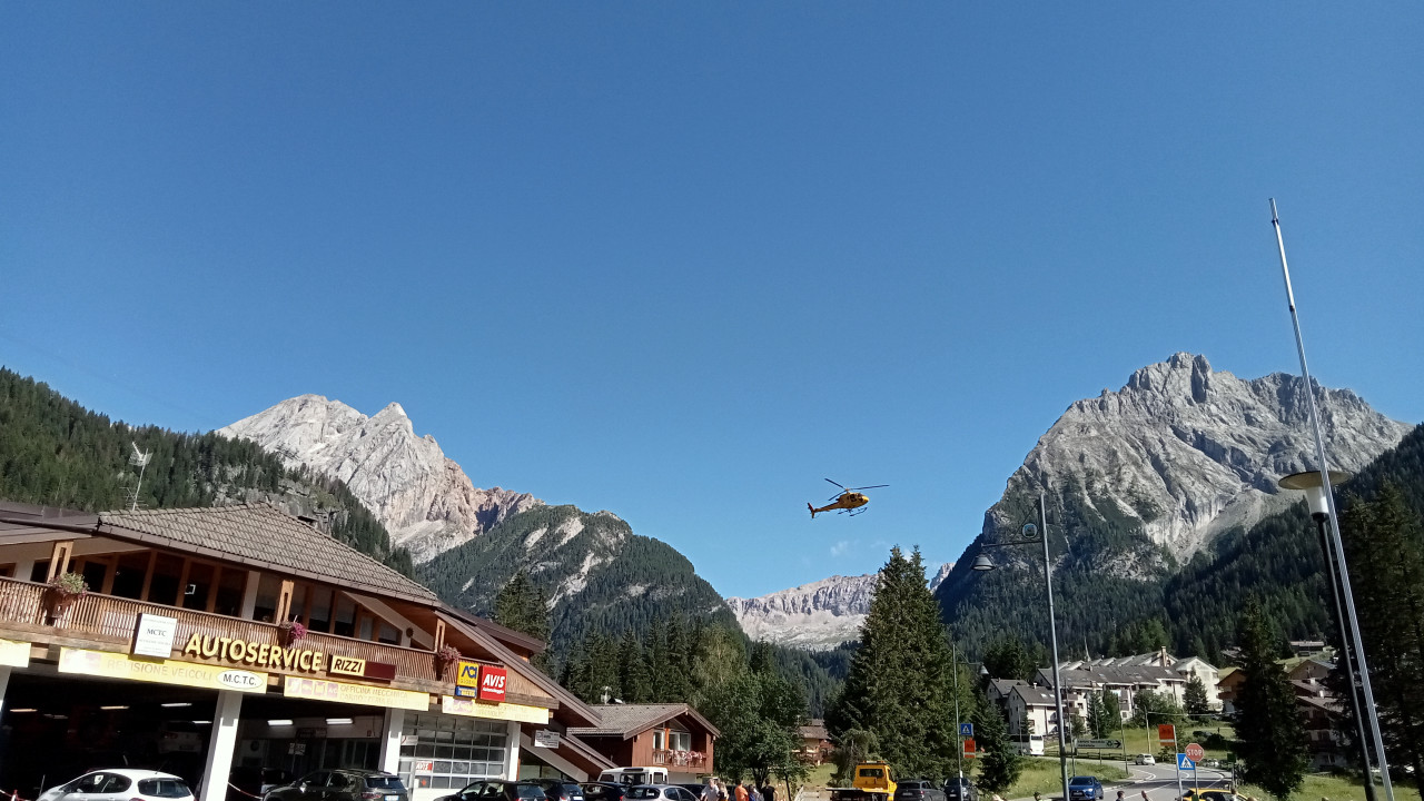 Marmolada, elicottero