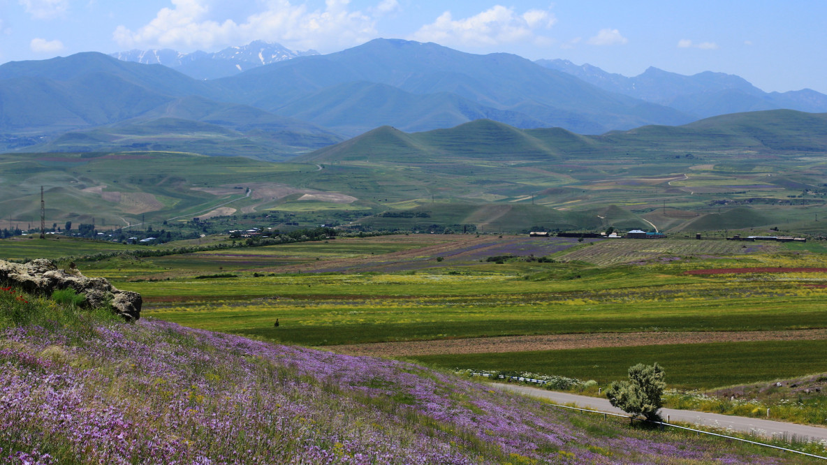 Landschaft im umstrittenen Bergkarabach