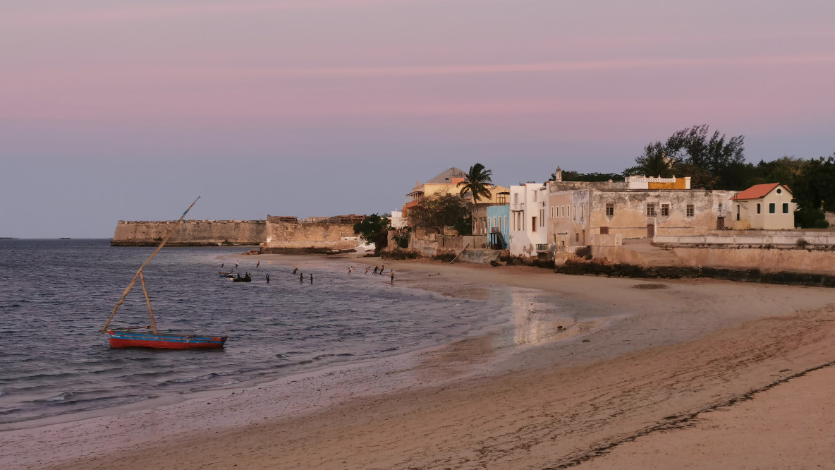 Ihla de Mozambique, poco dopo il tramonto