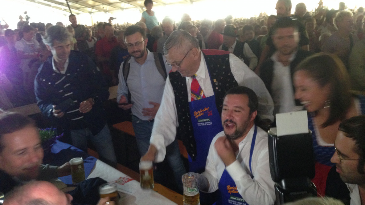 Matteo Salvini am Spatzenfest