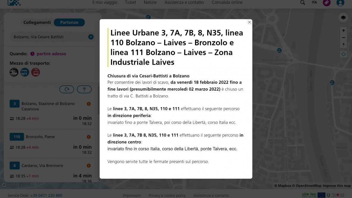 L'innocuo avviso della chiusura di Via Battisti