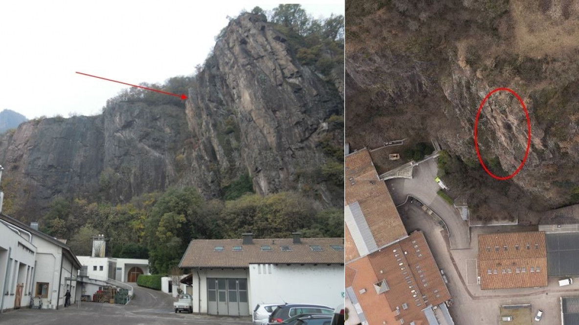 Felsen über der Laimburg