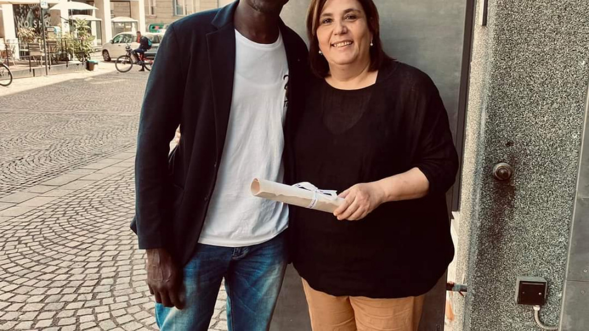 Papadam Diop e Chiara Rabini