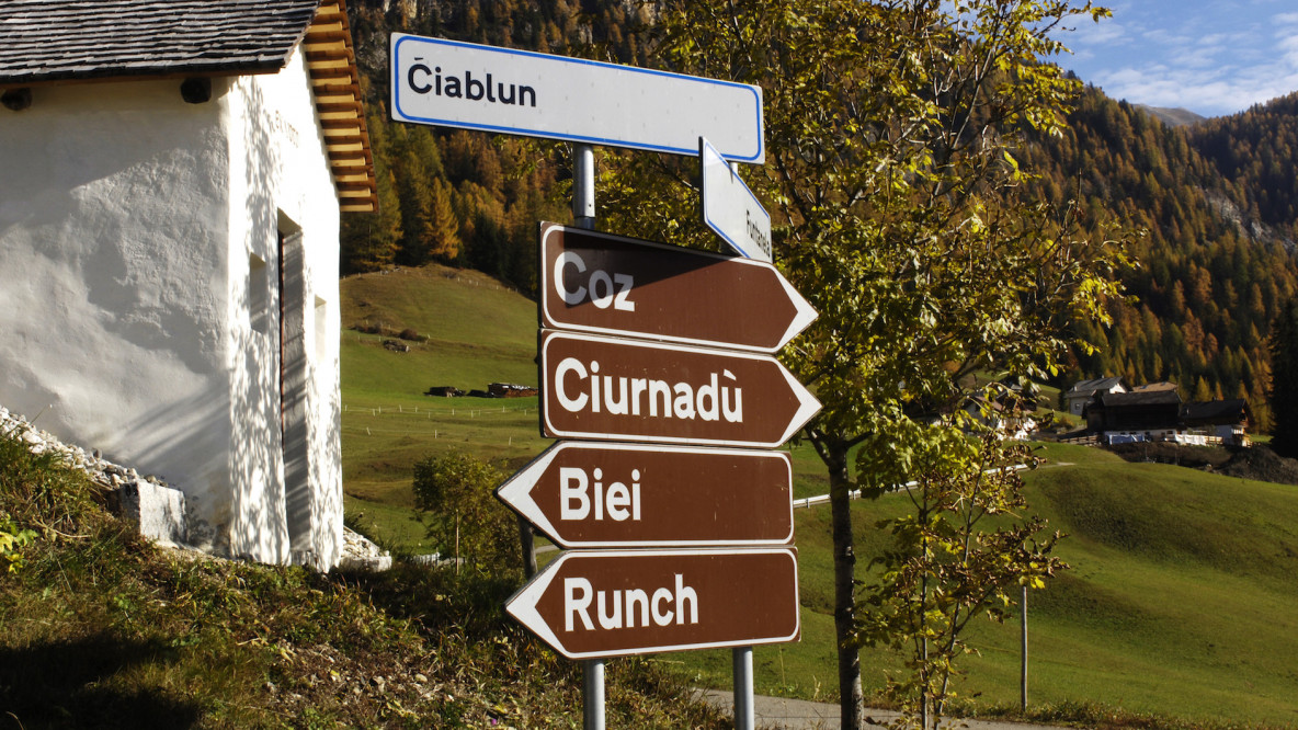 Straßenschilder in Wengen