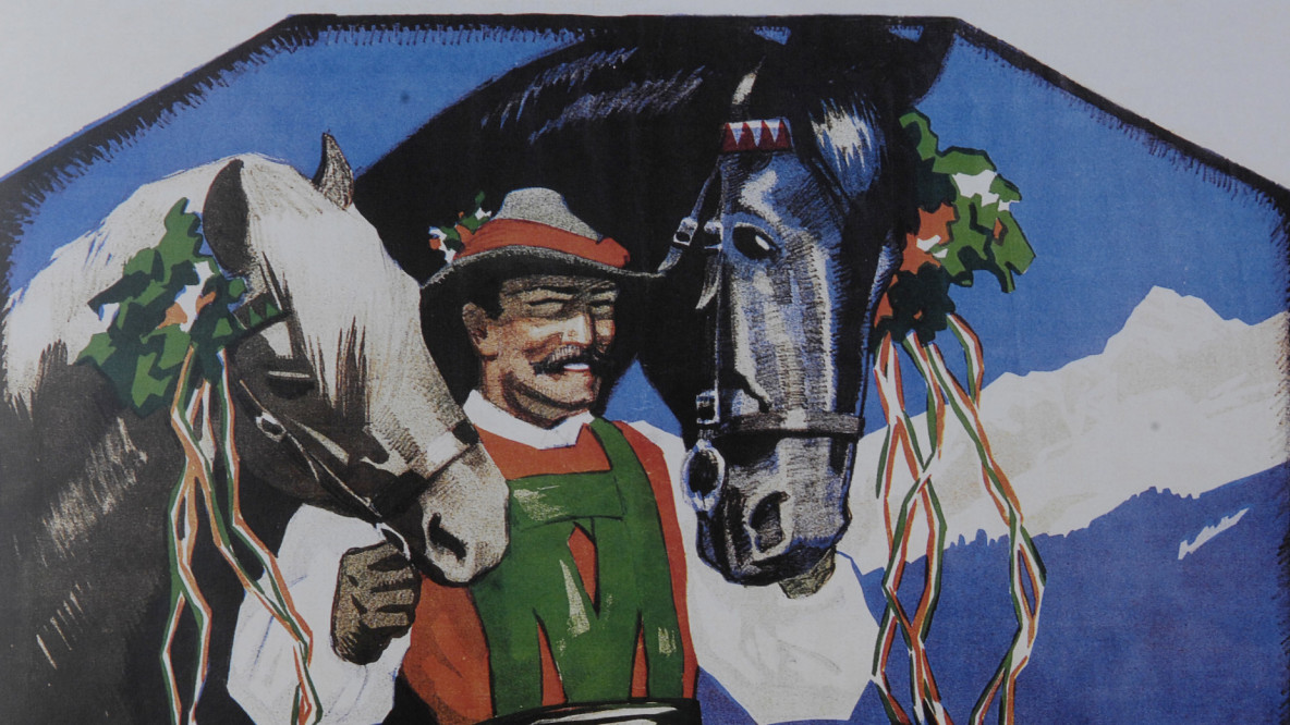Werbeplakat der 1930er Jahre