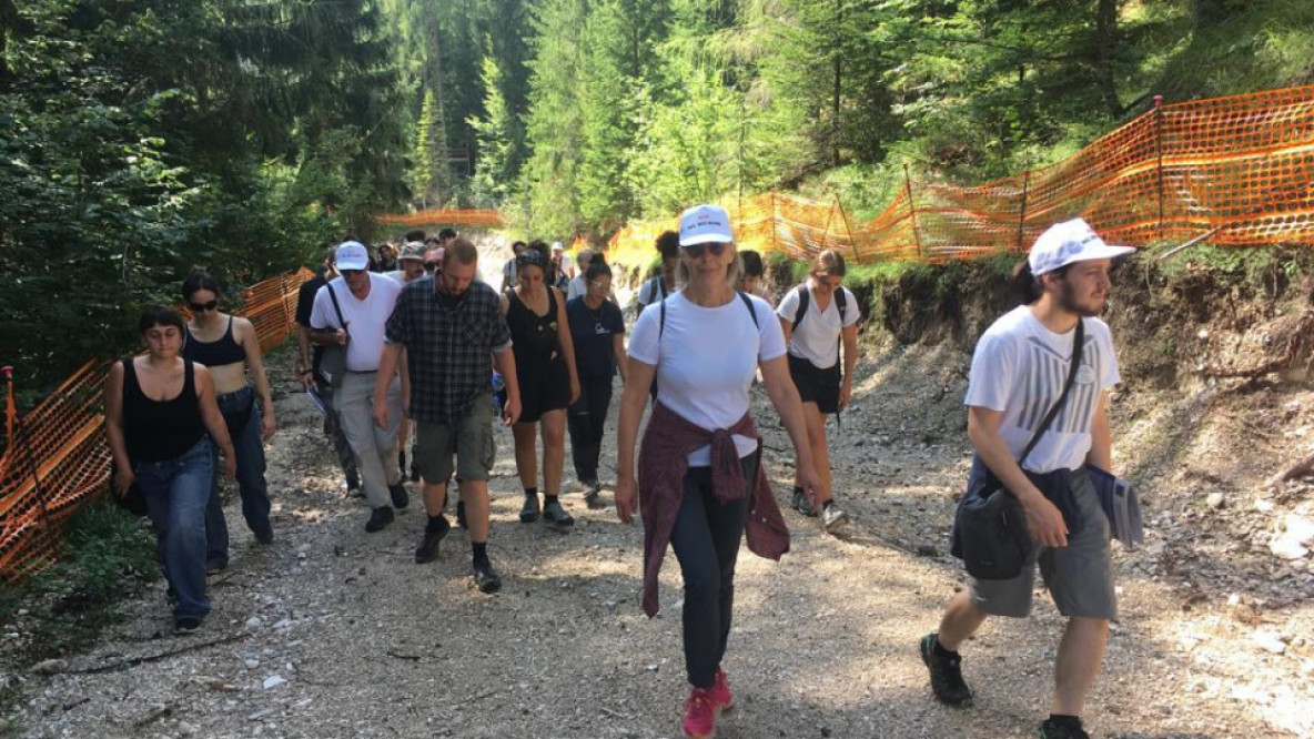 flash mob cortina bosco ronco olimpiadi pista da bob