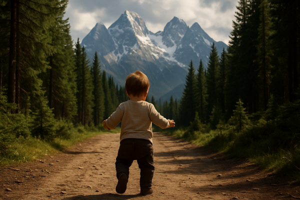 kind_mit_berg_bambino_con_montagna_openai